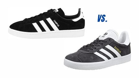 Adidas Campus vs. Gazelle Sneaker Comparison