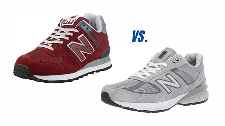 New Balance 574 vs. 990 Shoes Comparison