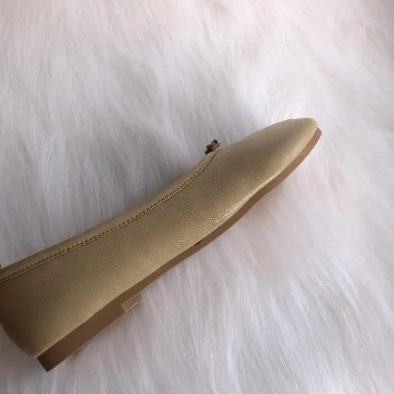 Tabi Ninja Shoes for Women: Microfiber Leather Split Toe Slippers